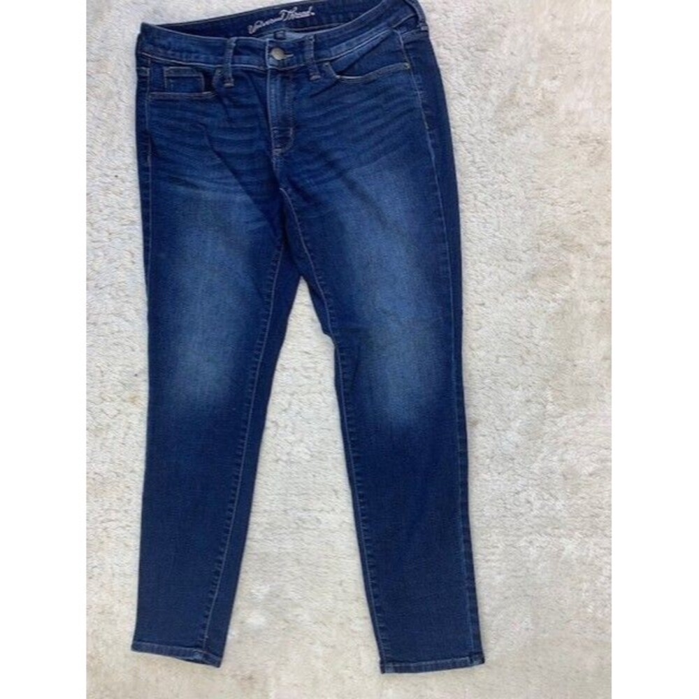 Universal Thread Size 4 27R Women Jeans Mid Rise Skinny Ankle  Stretch Dark Wash